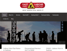 Tablet Screenshot of eastlabourhire.com.au